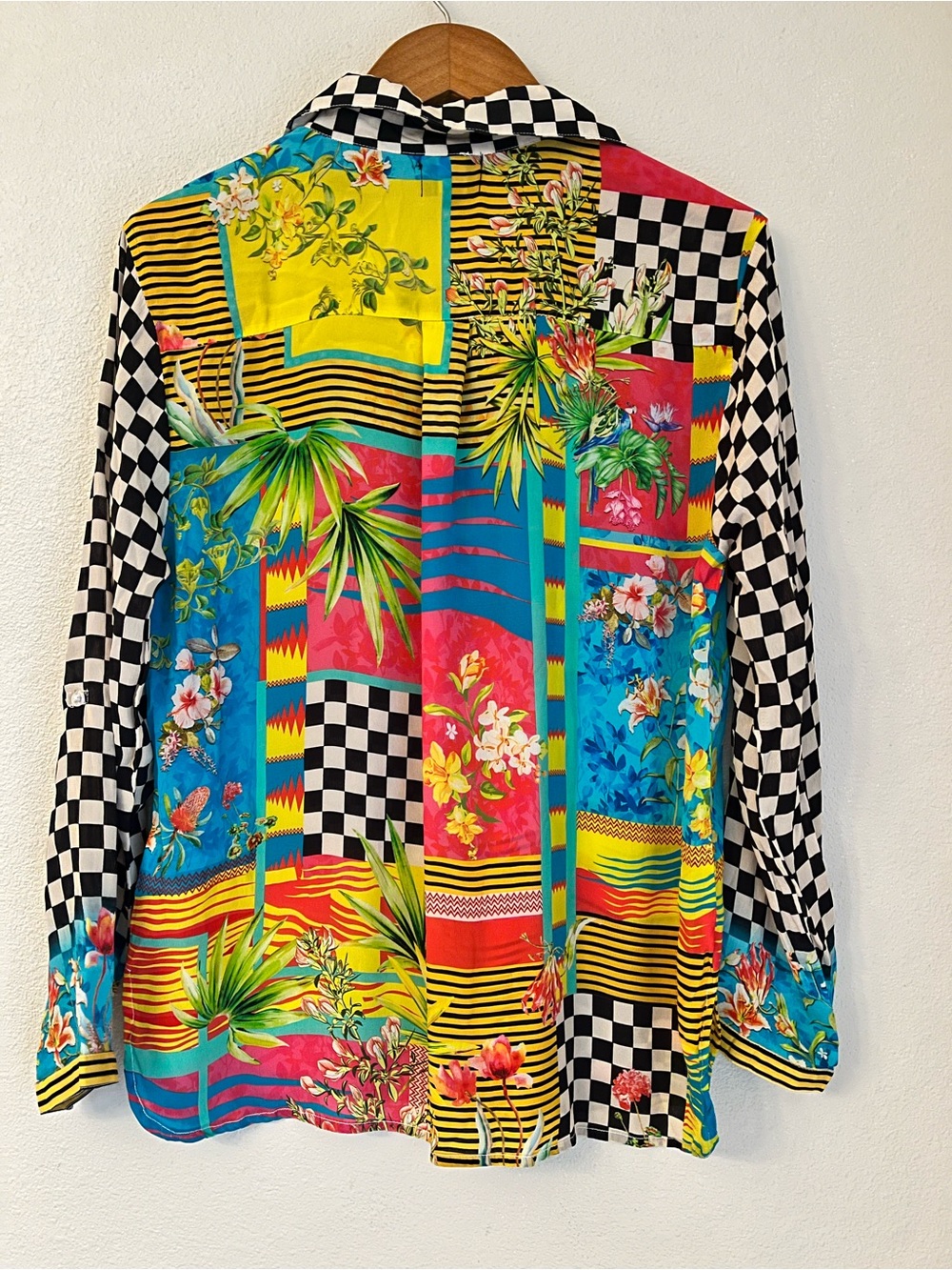 Shana 100% Viscose Silk Art to Wear Blouse size M - Picture 5 of 5